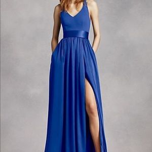 V-neck Halter Gown